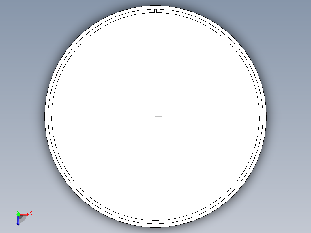 钣金圆筒俯视图