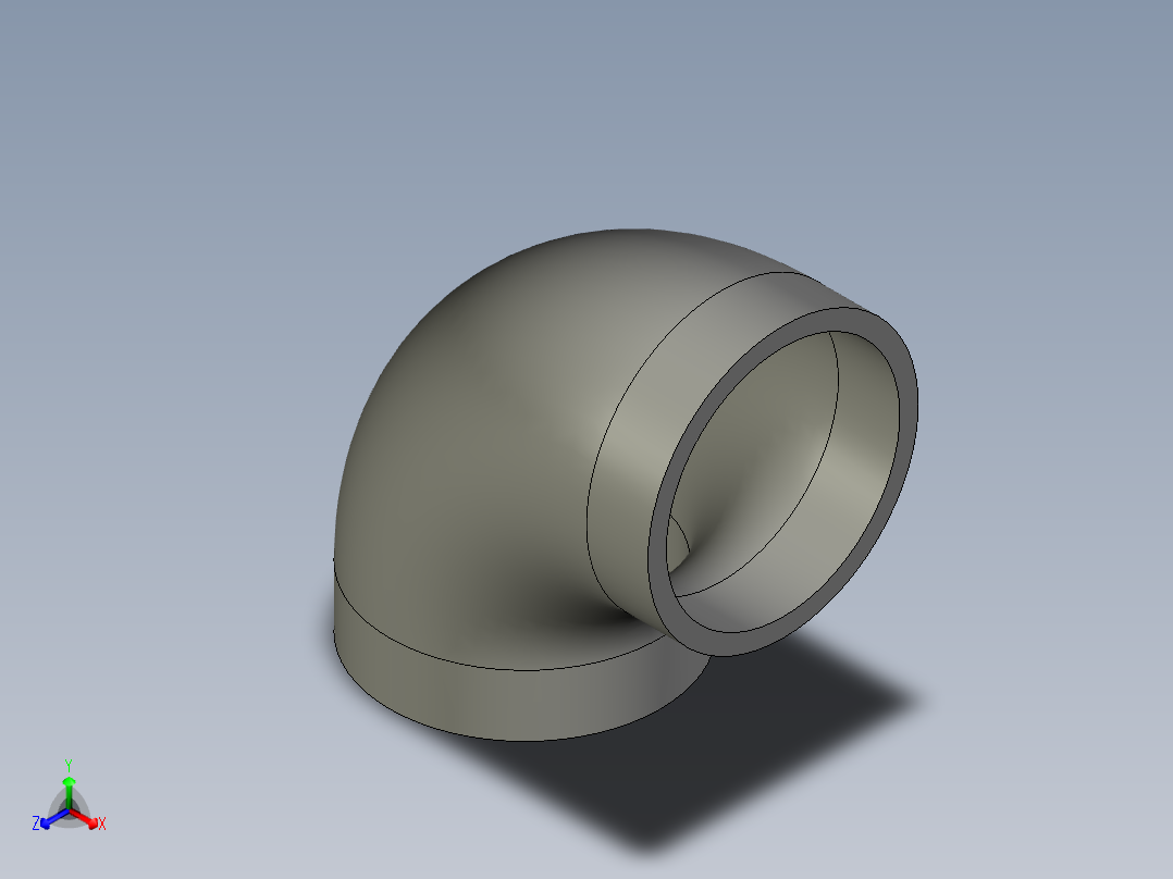 短半径90弯头系列GBT12459-200590ES_I_DN32主视图