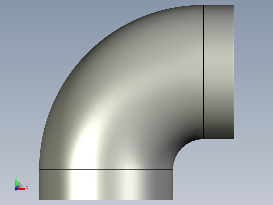 短半径90弯头系列GBT12459-200590ES_I_DN32前视图