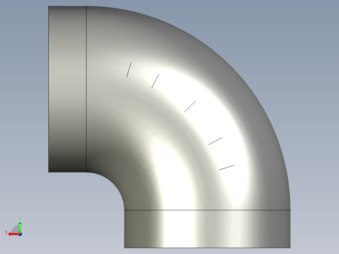 短半径90弯头系列GBT12459-200590ES_I_DN32后视图