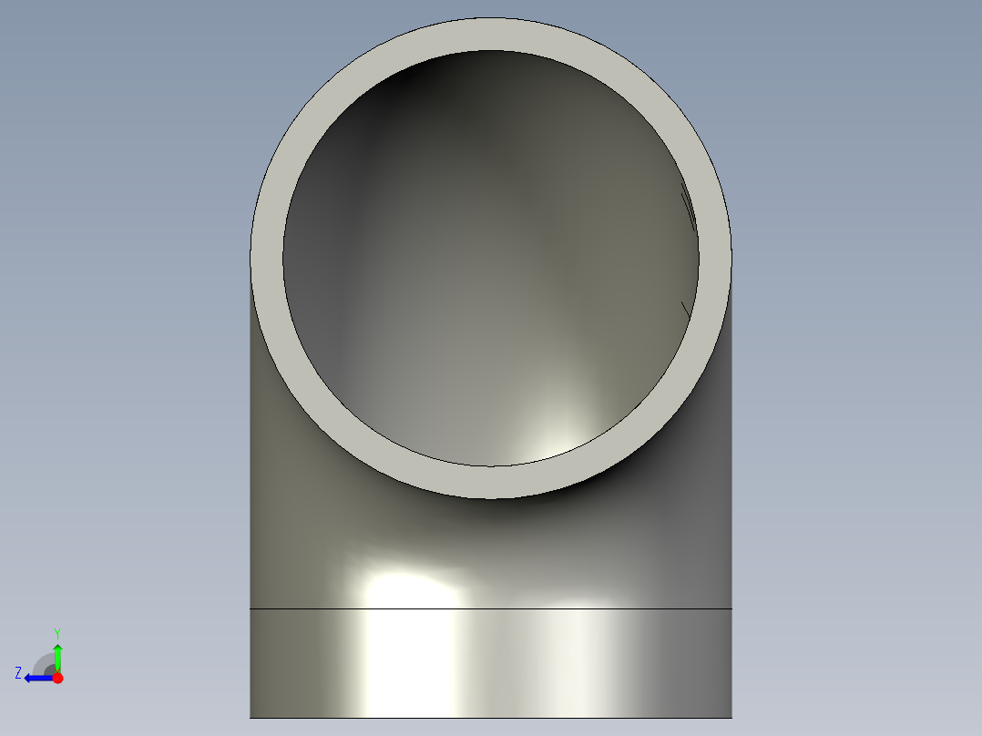 短半径90弯头系列GBT12459-200590ES_I_DN32右视图