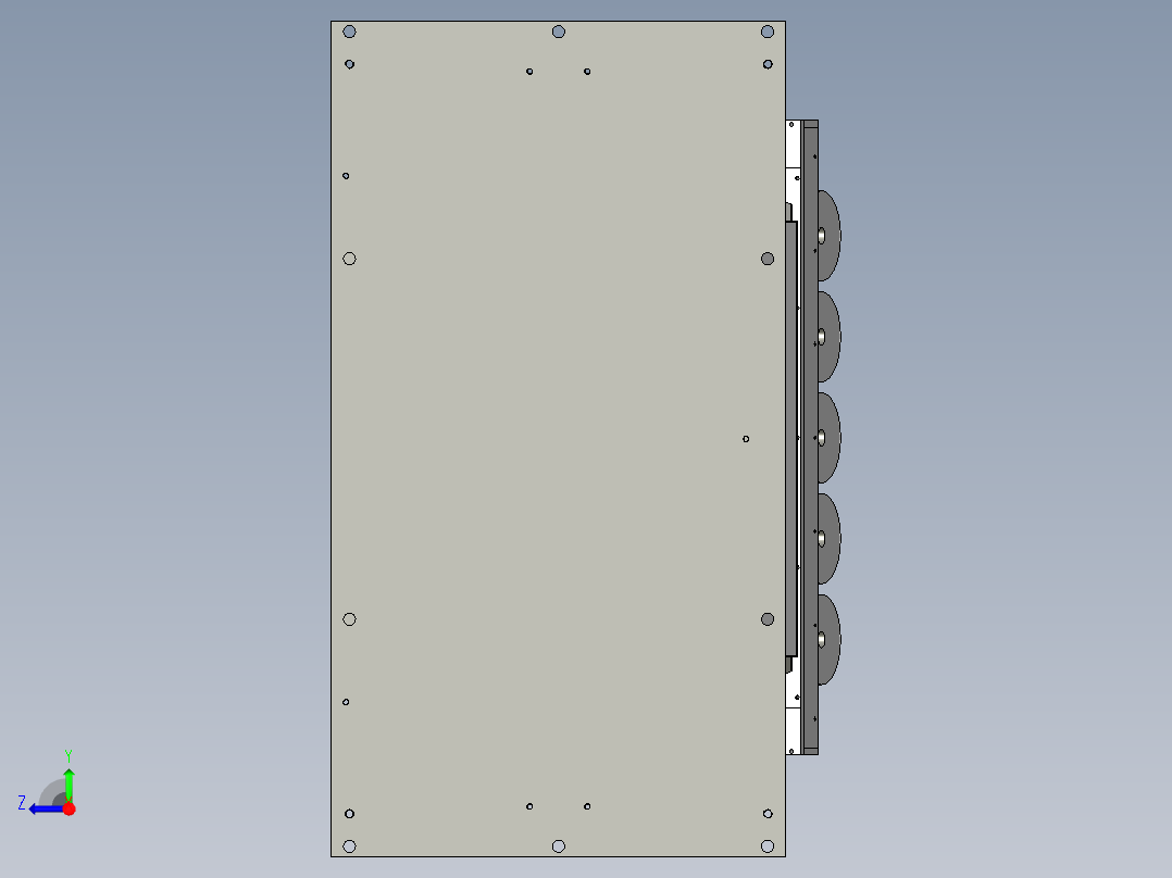 铁质工艺品焊点去除打磨机右视图