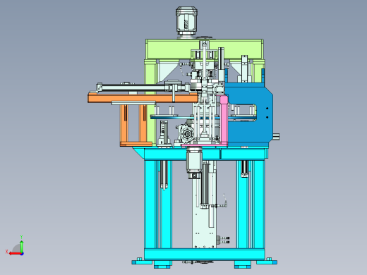 多工位电机定子压装设备设计后视缩略图