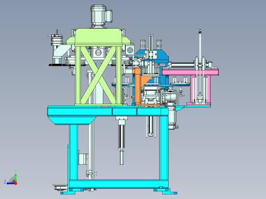 多工位电机定子压装设备设计右视缩略图