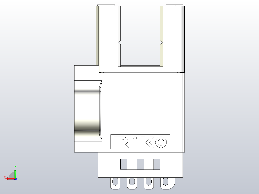 槽型传感器开关传感器ZJF31-675-N后视图