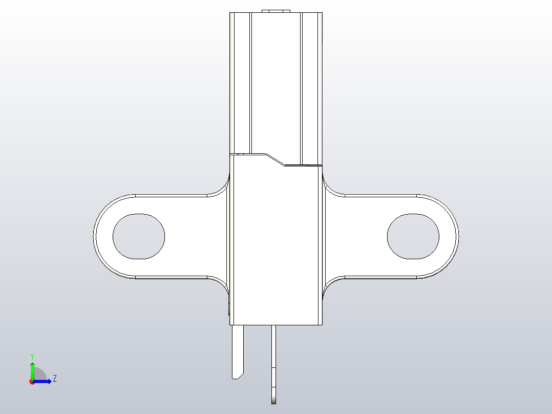 槽型传感器开关传感器ZJF31-675-N左视图