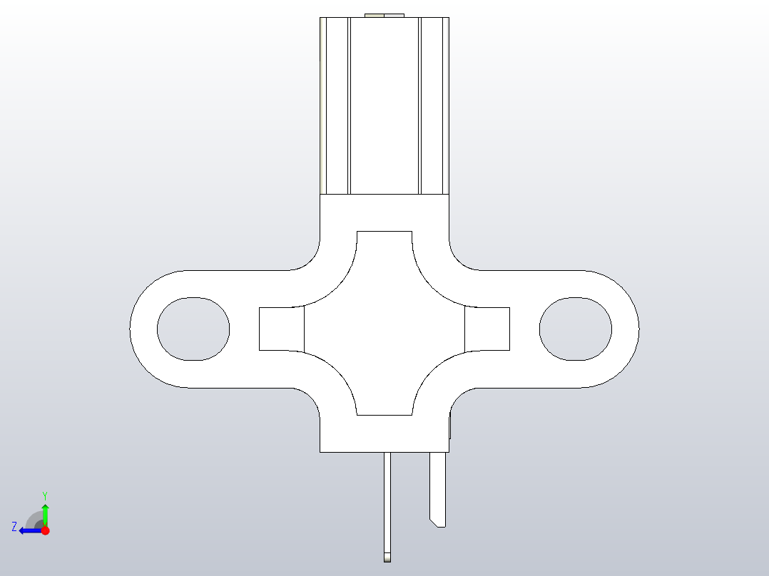 槽型传感器开关传感器ZJF31-675-N右视图