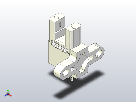 槽型传感器开关传感器ZJF31-675-N正等轴测缩略图