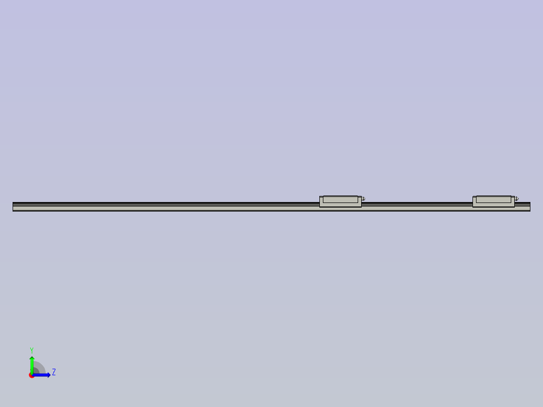 IAC02-H16-L540微型导轨左视图