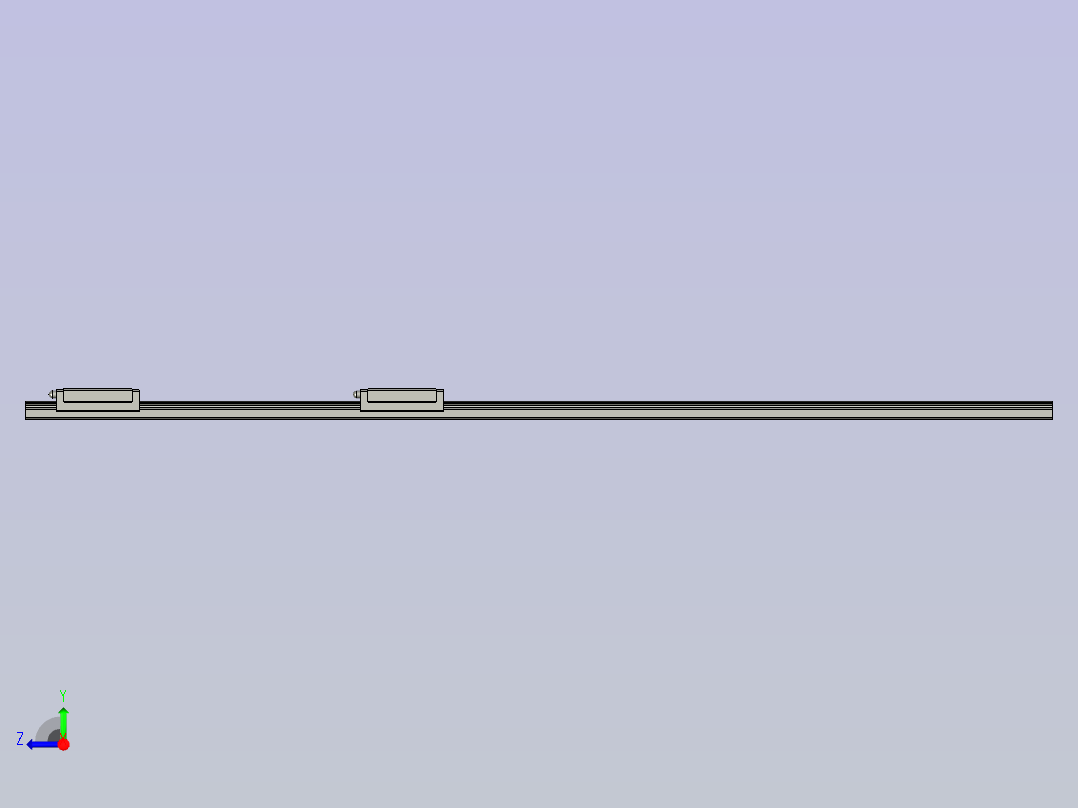 IAC02-H16-L540微型导轨右视图