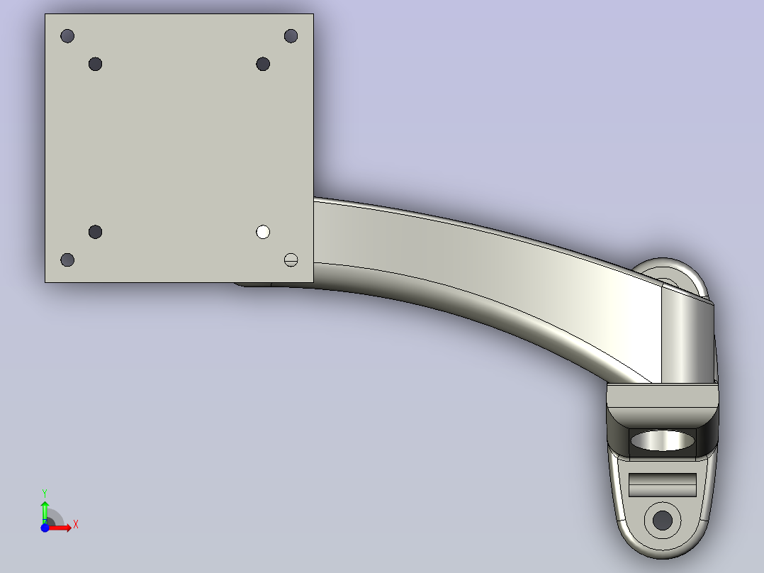 osram奇朗-WMA-300显示器支架前视图