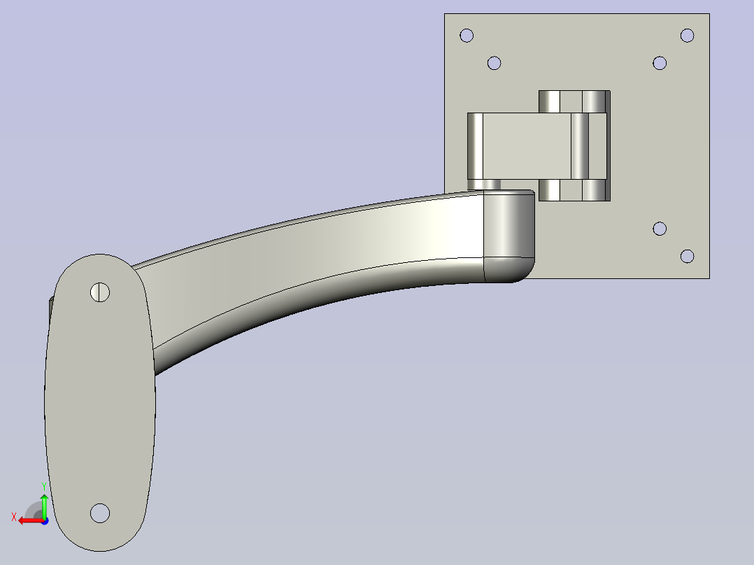 osram奇朗-WMA-300显示器支架后视图