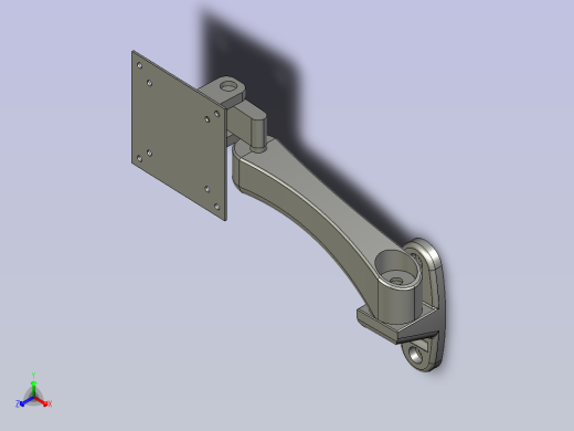 osram奇朗-WMA-300显示器支架正等轴测缩略图