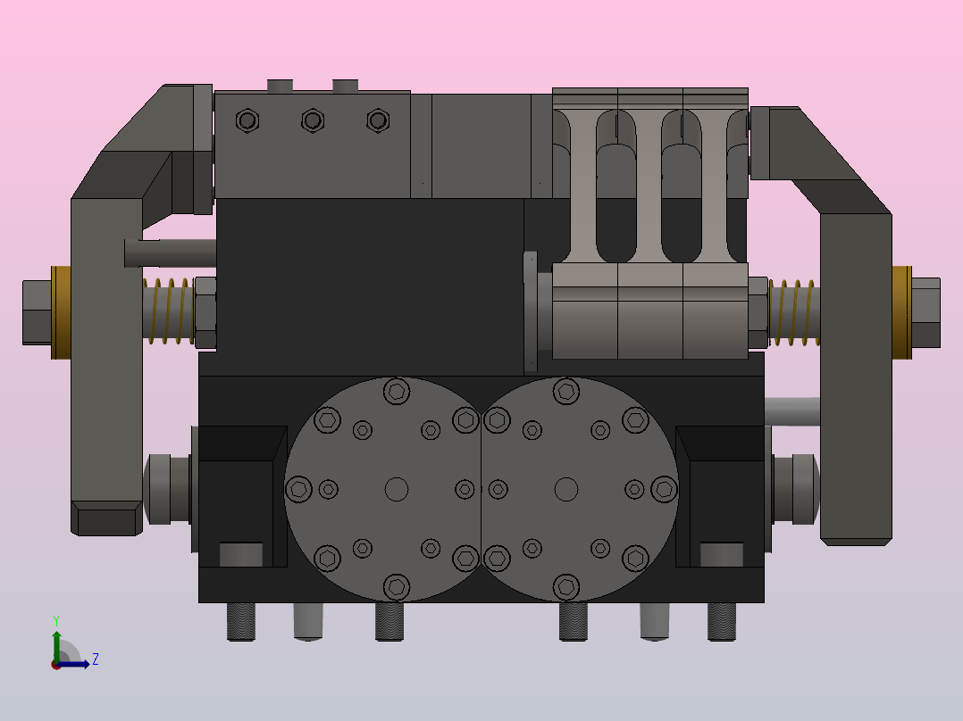 液压夹具左视图