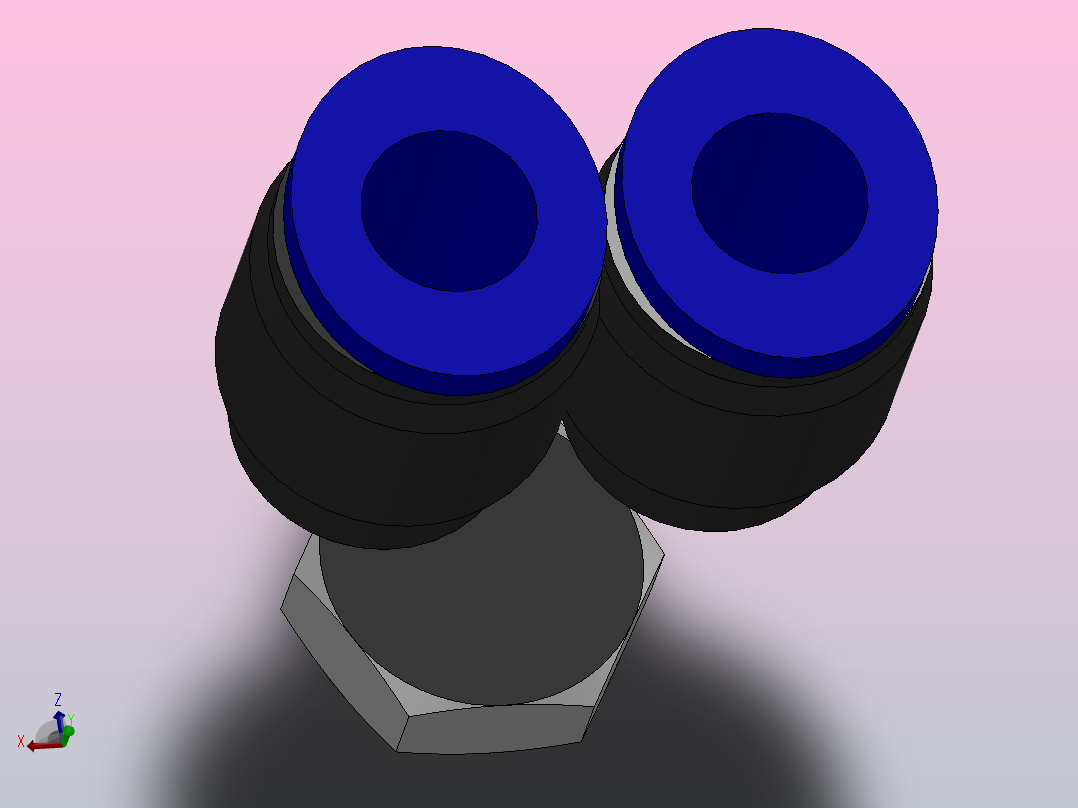 IPX-N Y型螺纹三通-NPT螺纹_IPX3／8-N01后视图