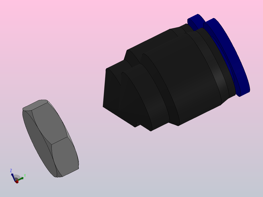 IPX-N Y型螺纹三通-NPT螺纹_IPX3／8-N01右视图