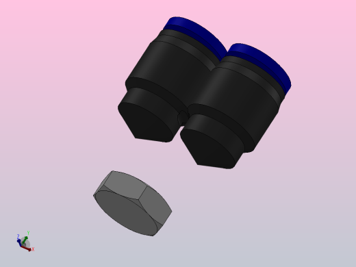 IPX-N Y型螺纹三通-NPT螺纹_IPX3／8-N01正等轴测缩略图