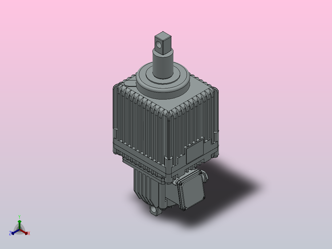 电力液压推动器MYT2-125／6 W.UL.DL.C.H.S正等轴测图