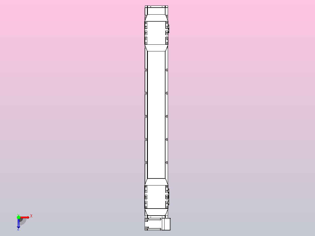 皮带直线轴双滑块型TPA-GCBS-150-P80-L400-RU-M75-N3俯视图