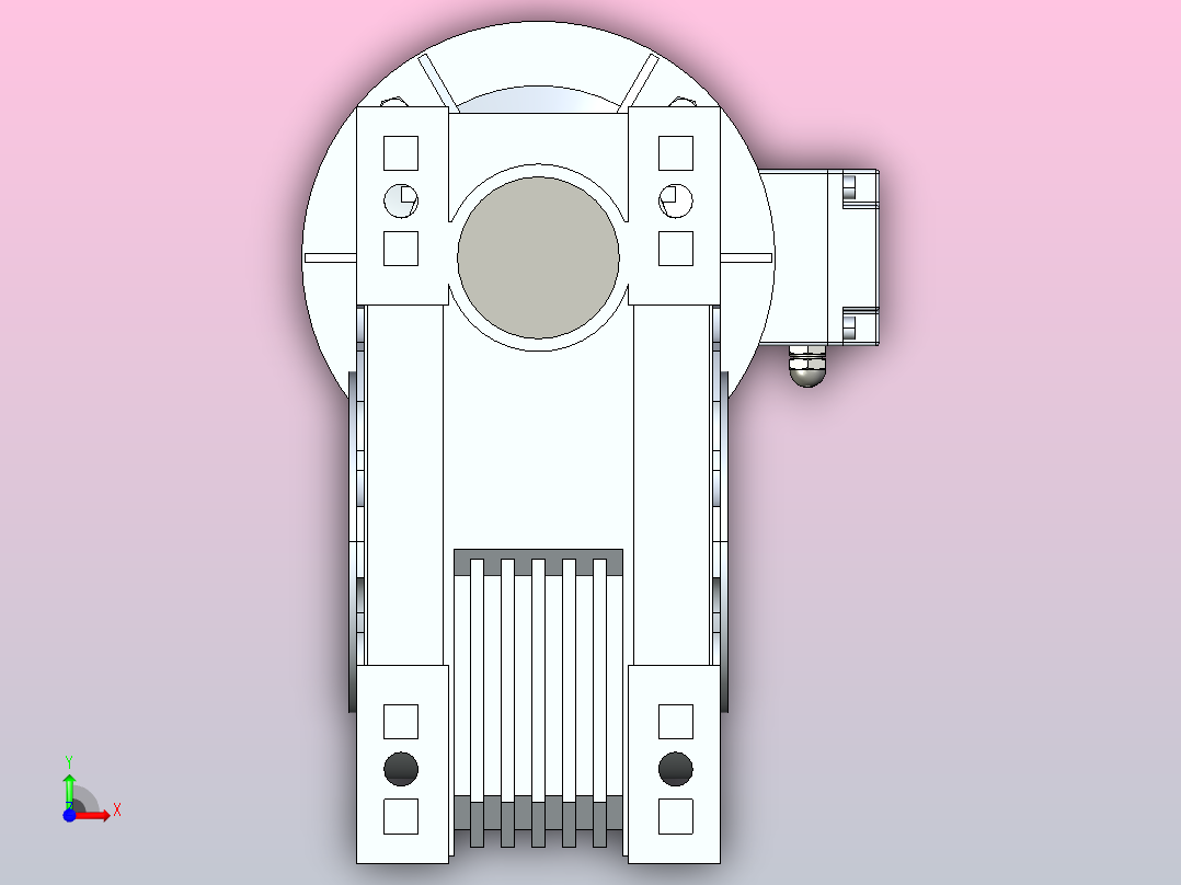 NMRV蜗轮减速机[NMRV150-Y2.2---V6]前视图
