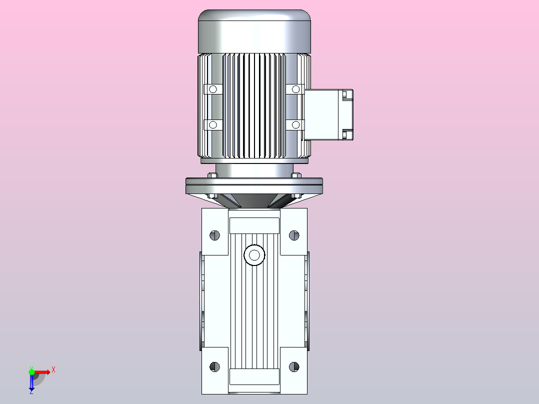 NMRV蜗轮减速机[NMRV150-Y2.2---V6]俯视图