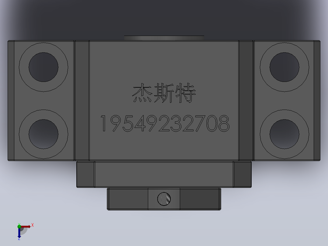 BK丝杆支撑座[BK15]俯视图