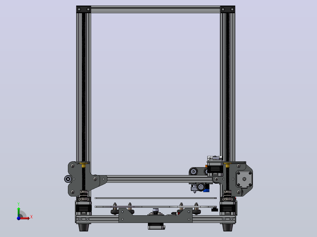 cr-10-3d打印机前视图