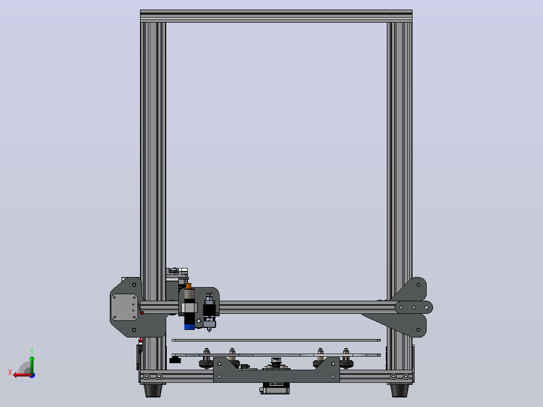 cr-10-3d打印机后视图