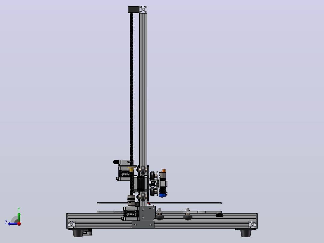 cr-10-3d打印机右视图