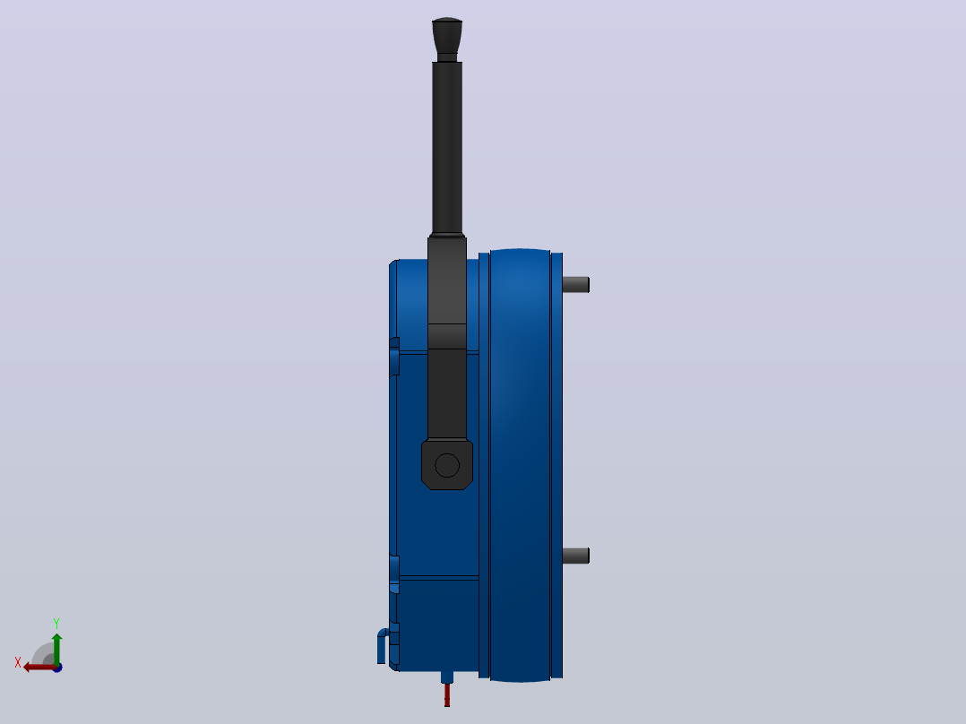 MD-B型电磁圆盘式制动器_MD20-250-B-40-RL-DC24V后视图