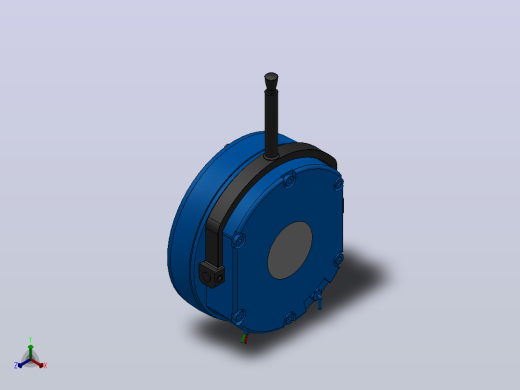 MD-B型电磁圆盘式制动器_MD20-250-B-40-RL-DC24V正等轴测缩略图