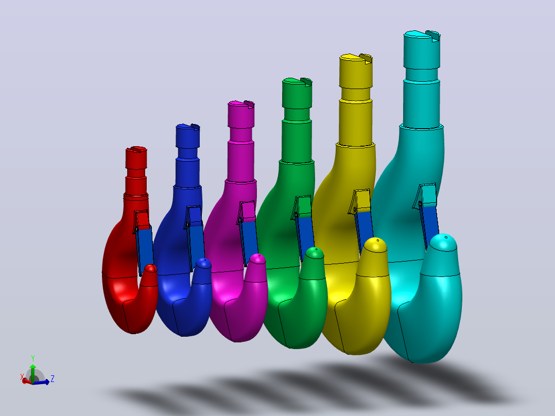 solidworks钓钩主视图