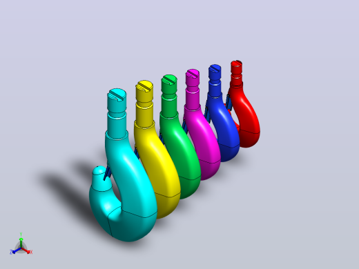 solidworks钓钩正等轴测缩略图