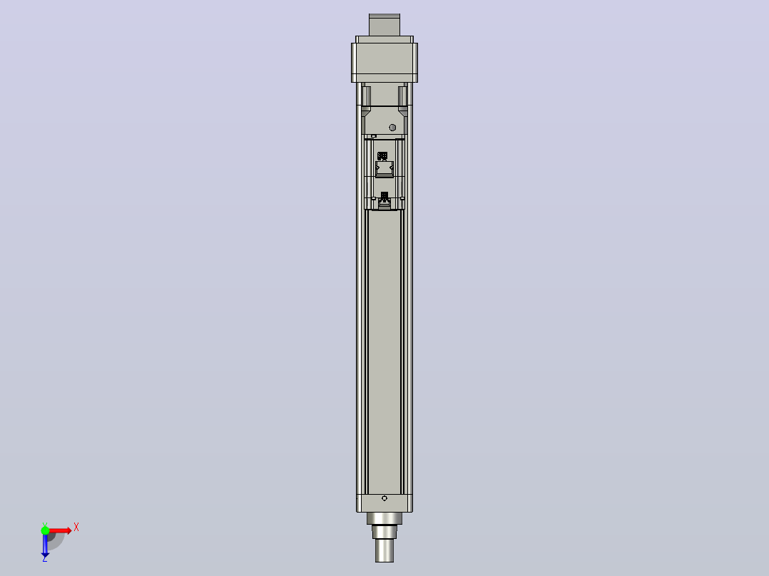 轻载电动缸TPA-ESR100-3210C-L600-MR-CA-W-P75-JX-C3俯视图