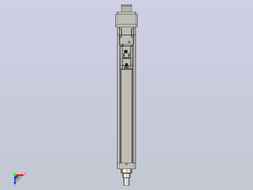 轻载电动缸TPA-ESR100-3210C-L600-MR-CA-W-P75-JX-C3俯视缩略图