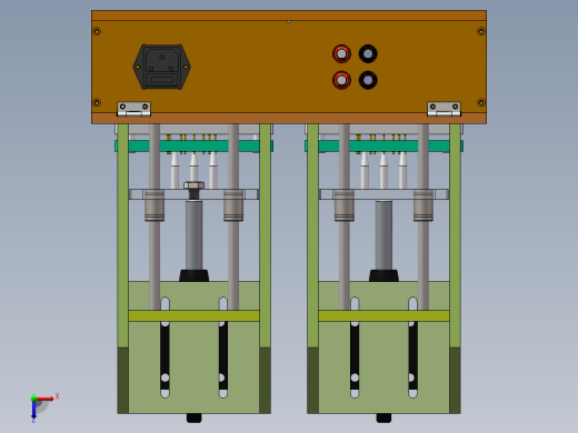 双工位快速夹治具sw17可编辑俯视缩略图