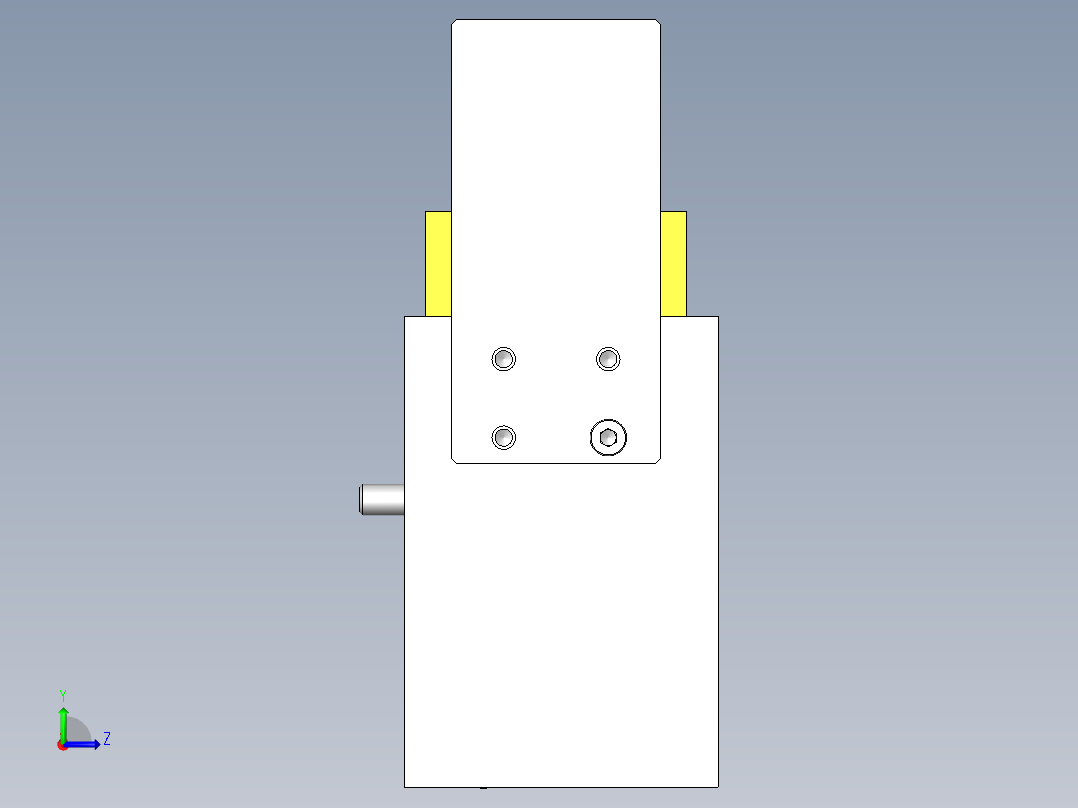 简易安全杠左视图