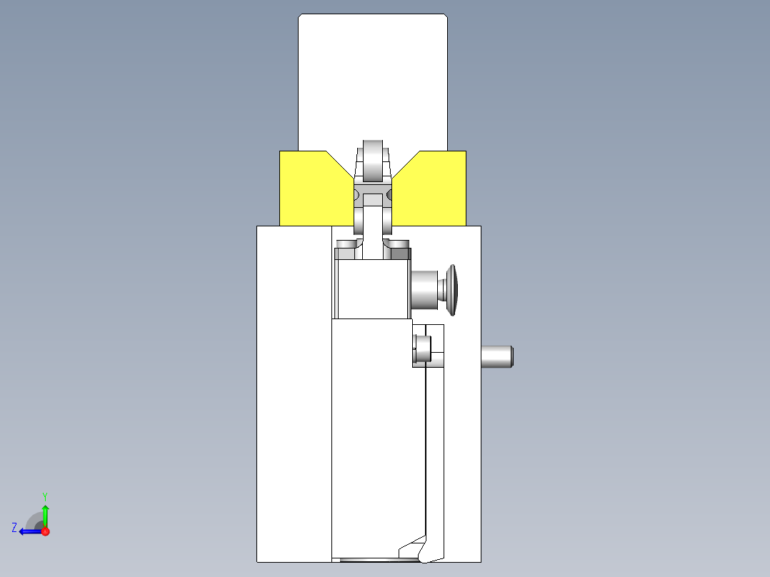 简易安全杠右视图
