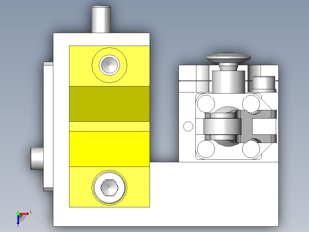 简易安全杠俯视图
