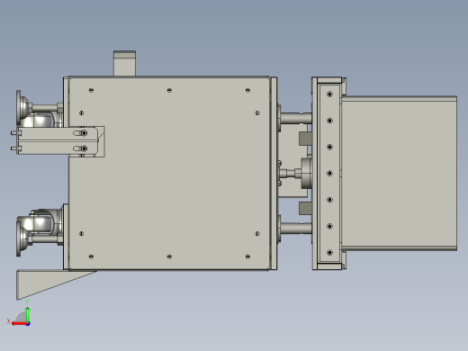 自动液压提升机3D图纸 K386 非标自动化设备3D图纸3D模型后视缩略图