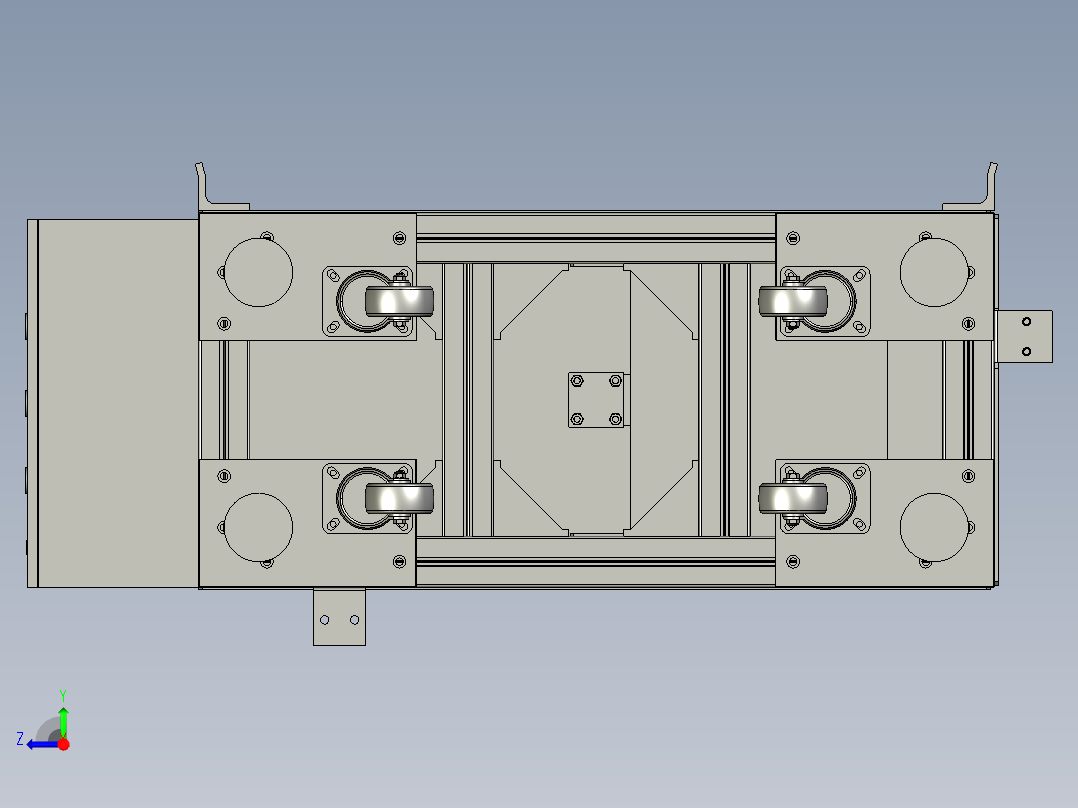 自动液压提升机3D图纸 K386 非标自动化设备3D图纸3D模型右视图