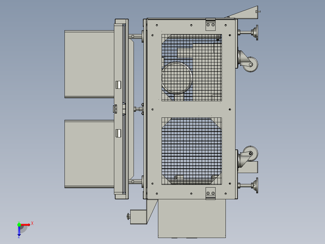 自动液压提升机3D图纸 K386 非标自动化设备3D图纸3D模型俯视图