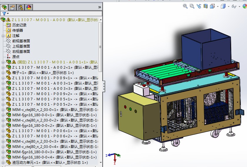 自动液压提升机3D图纸 K386 非标自动化设备3D图纸3D模型
