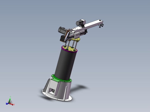 四轴冲压机械手冲床机器人四轴上下料机械手3d+2d全套图纸三维模