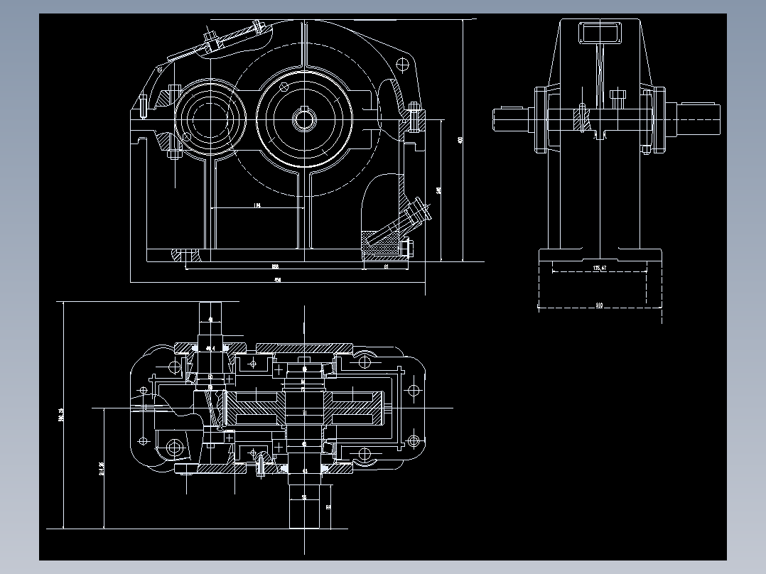 单级圆柱齿轮减速器