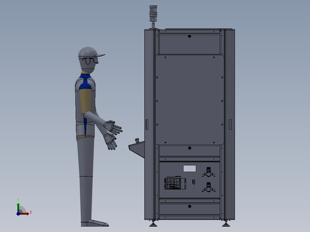 230非标设备常用机架前视图