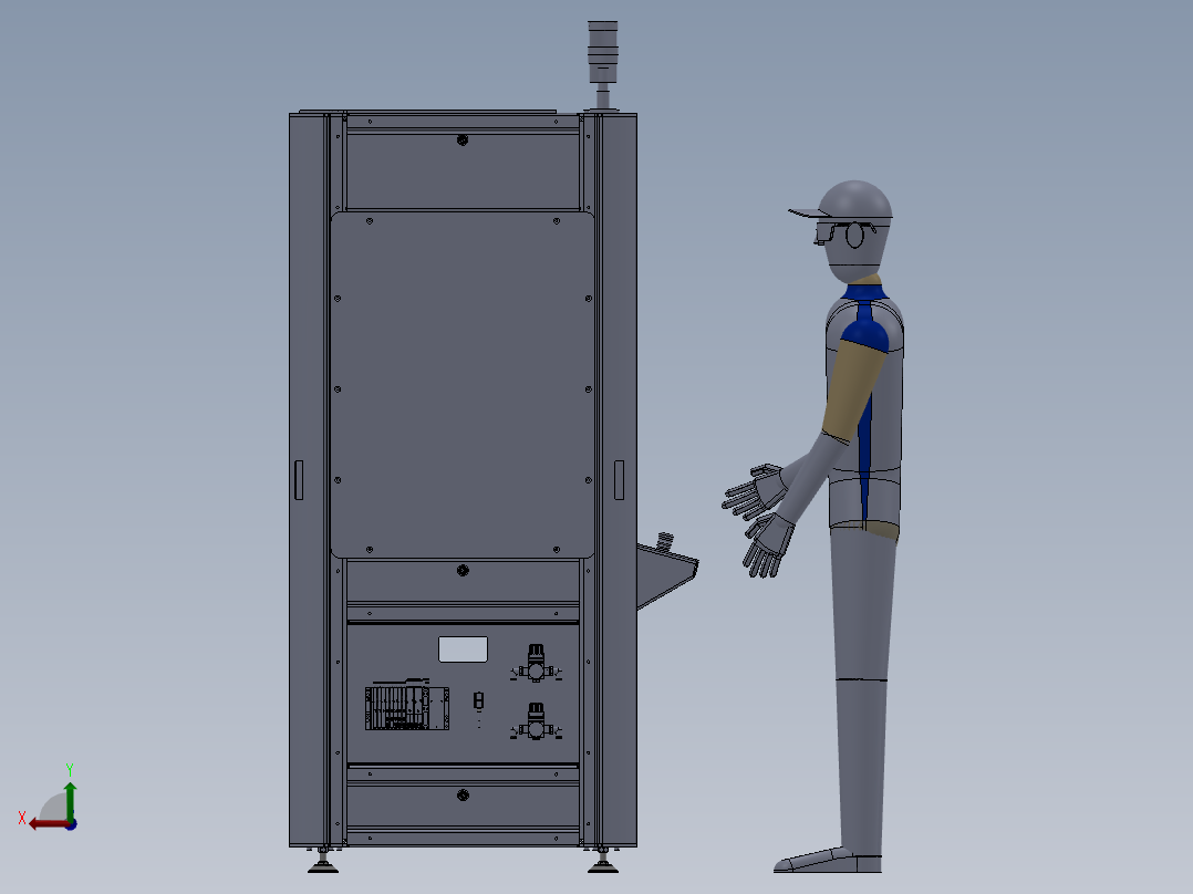 230非标设备常用机架后视图