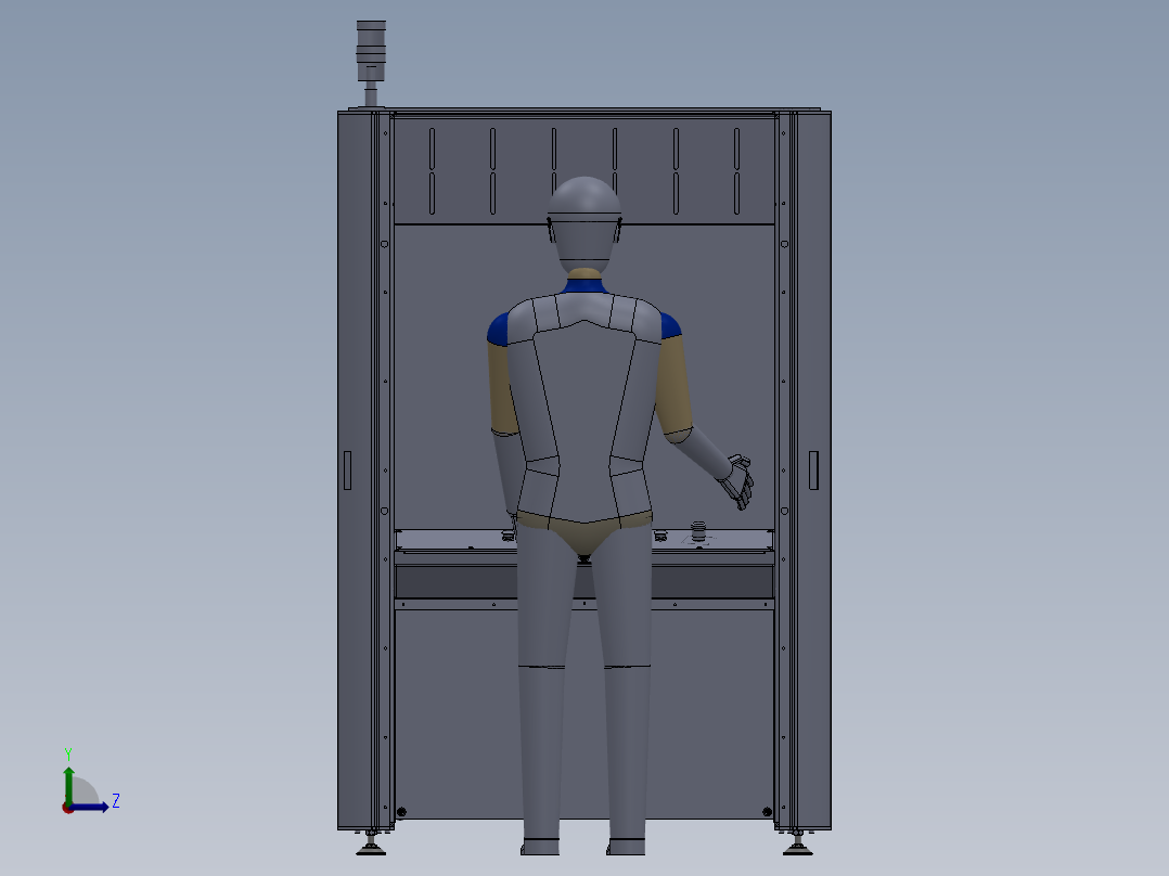 230非标设备常用机架左视图