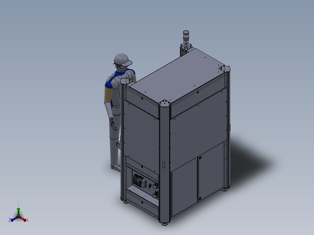 230非标设备常用机架正等轴测图