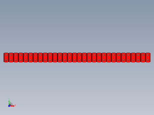 彩色公头100mil（2.54mm）系列-DS1021_red_2x30p_100mil_Type1_rev1.0前视缩略图
